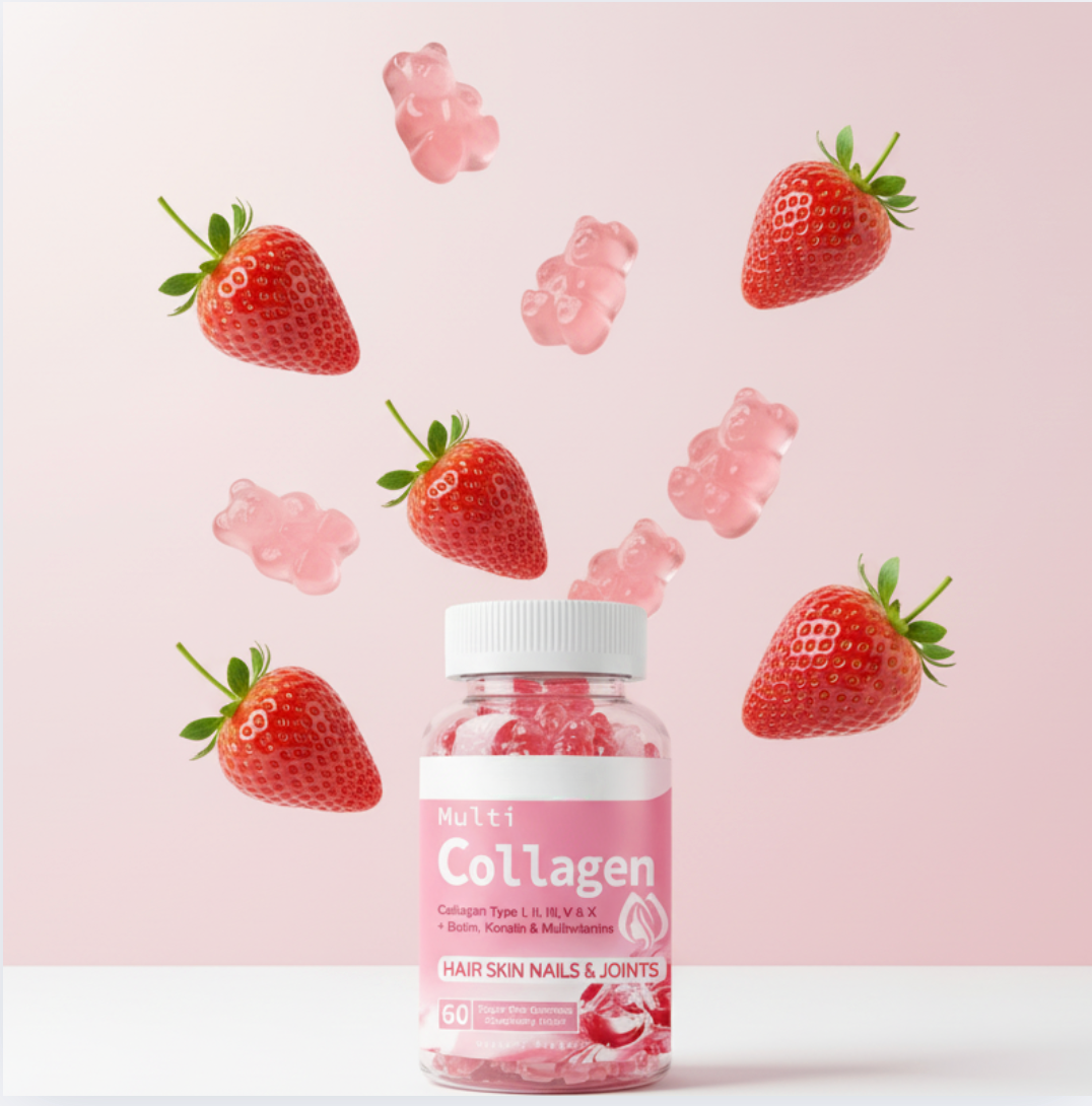 Suvelta Daily Glow — Strawberry Collagen Gummies