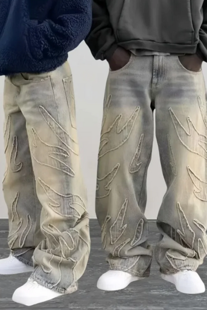 'Raw Edge' Baggy Pants