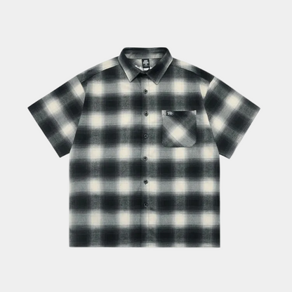 'Smoke' Graphic Button-Up Shirt