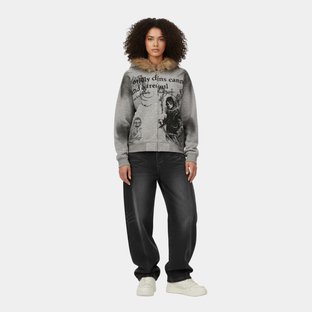 'Rogue' Washed Wide Jeans