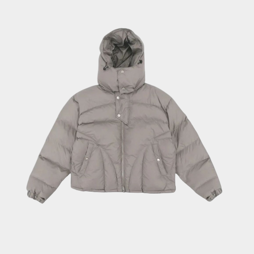 'Y2K' Puffer Jacket Button-Up