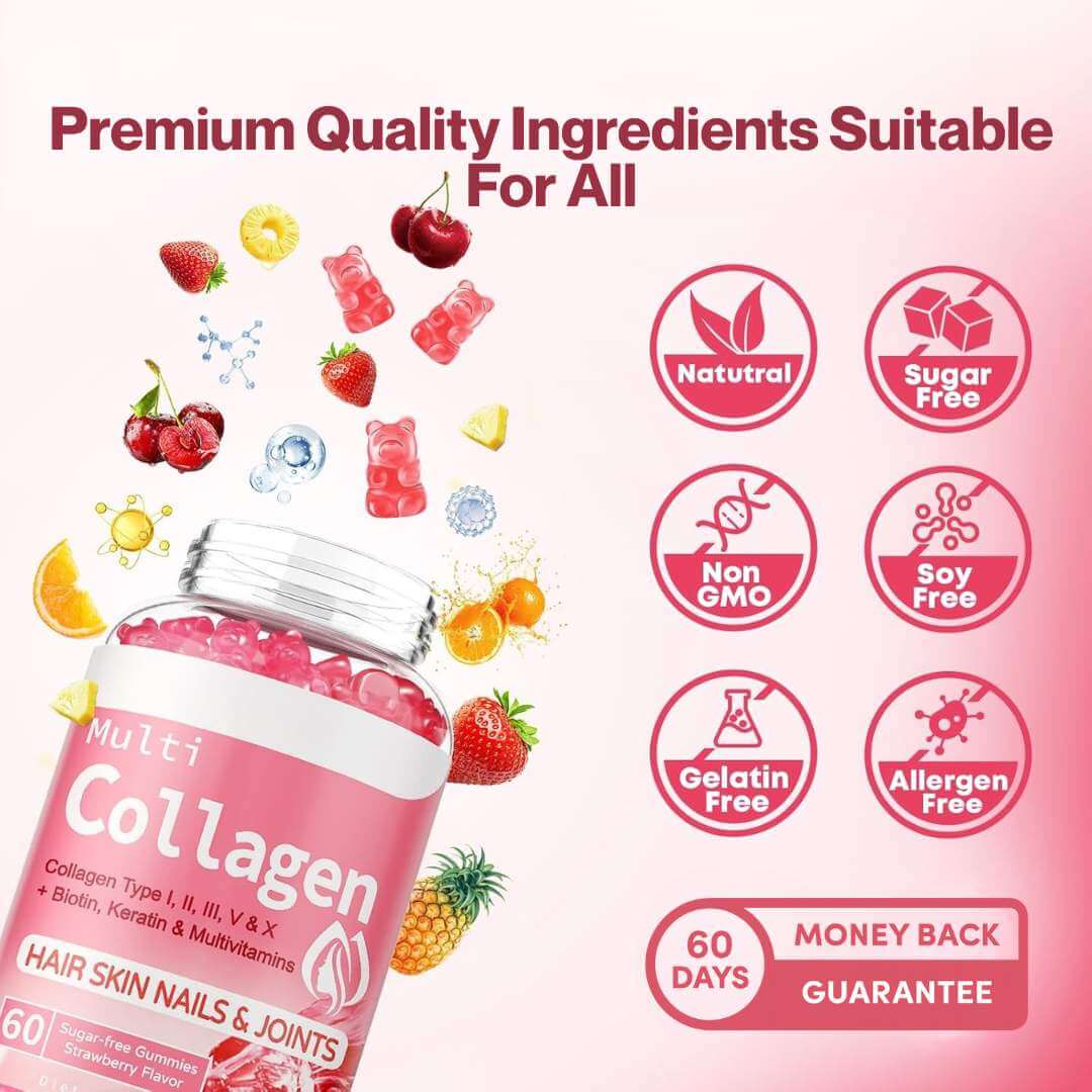 Suvelta Daily Glow — Strawberry Collagen Gummies