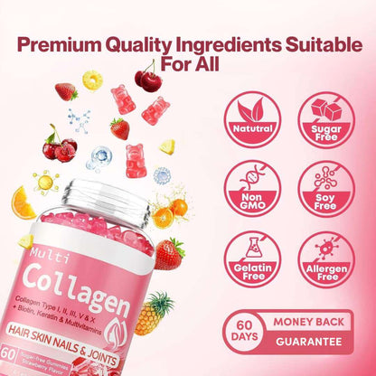 Suvelta Daily Glow — Strawberry Collagen Gummies
