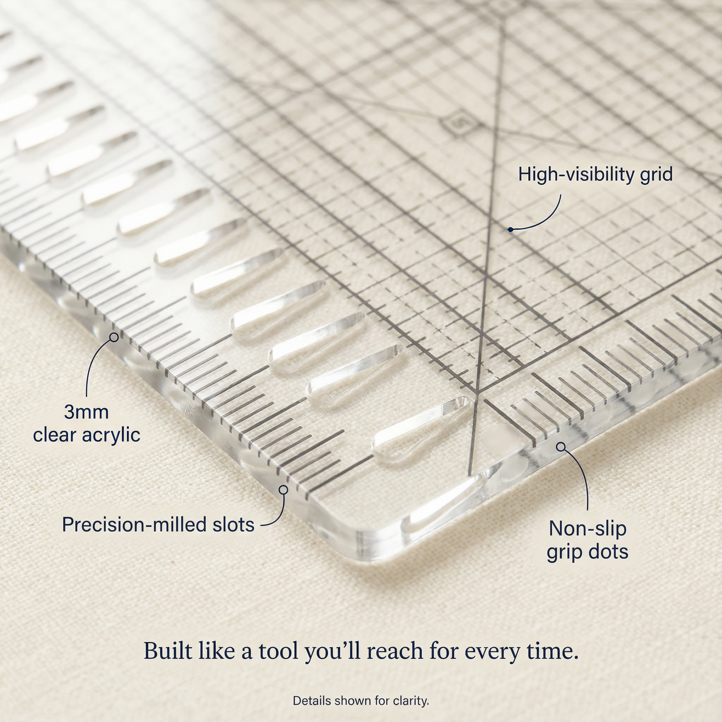 Quilting Ruler — Precision-Cut Every Strip, Every Time
