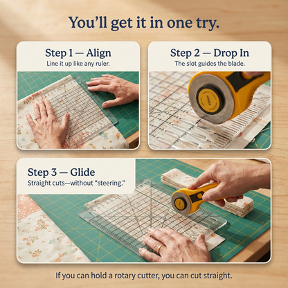 Quilting Ruler — Precision-Cut Every Strip, Every Time