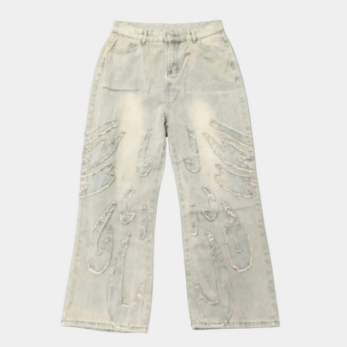 'Raw Edge' Baggy Pants