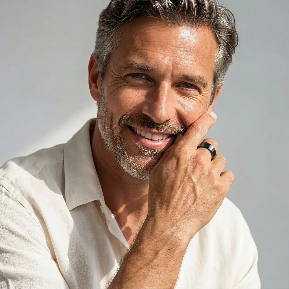 SUVELTA® HEMATITE RING